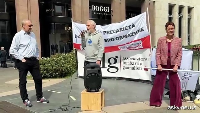 Sciopero giornalisti, il presidio a Milano: urgente rinnovo contratto