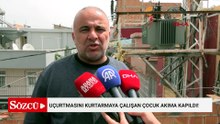 Uçurtmasını kurtarmaya çalışan çocuk akıma kapıldı!