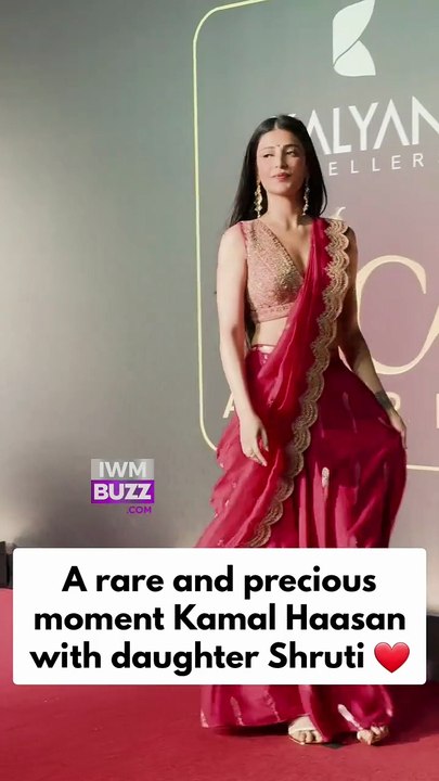 A rare and precious moment—legend Kamal Haasan with daughter Shruti Haasan