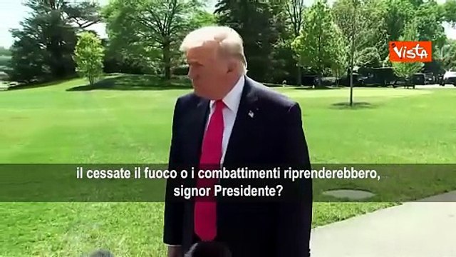Trump: Se non ci sarà accordo con l'Iran i combattimenti riprenderanno