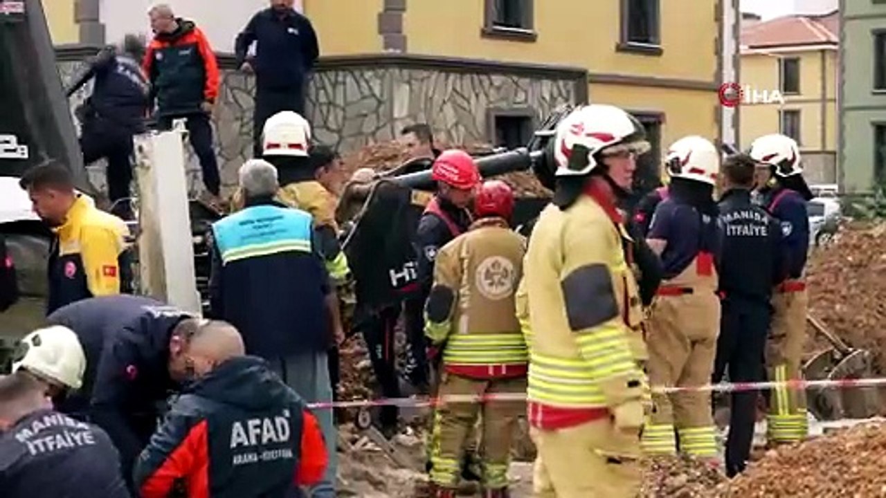 Hayatını kaybeden işçinin cansız bedeni göçük altından çıkarıldı