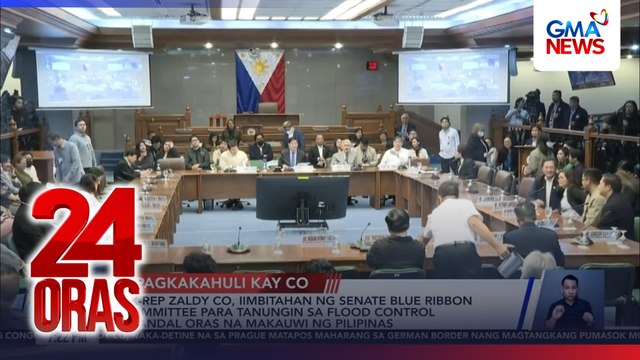 Ex-Rep. Zaldy Co, iimbitahan ng Senate Blue Ribbon Committee para tanungin sa flood control scandal oras na makauwi ng Pilipinas | 24 Oras