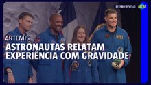 Tripulação do Programa Artemis celebra desempenho no espaço