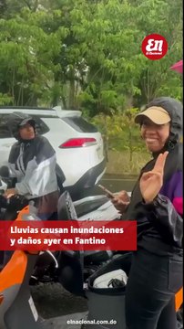 Lluvias torrenciales causan inundaciones y daños en Fantino, Sánchez Ramírez