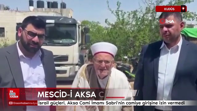 İsrail güçleri, Aksa Cami İmamı Sabri'nin camiye girişine izin vermedi