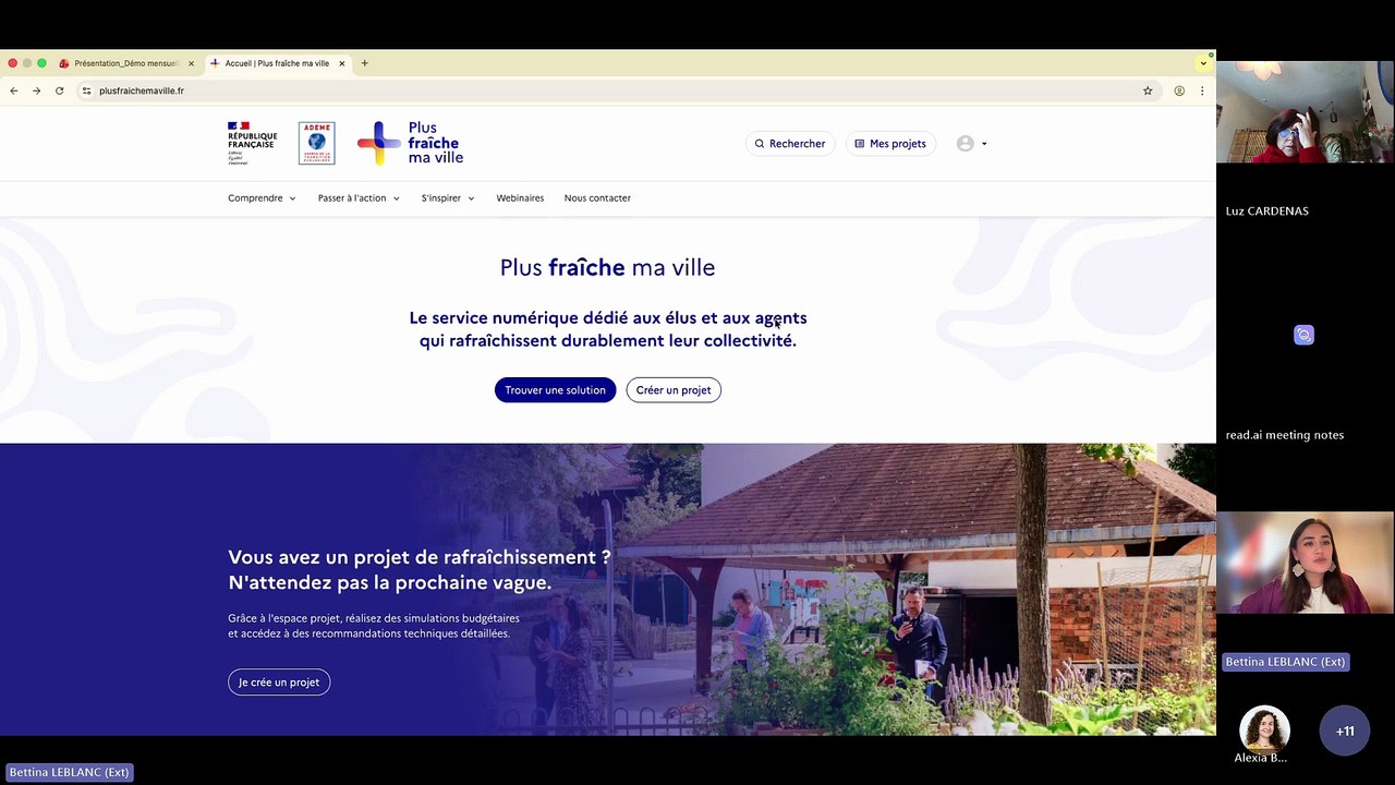 Démo Plus fraîche ma ville