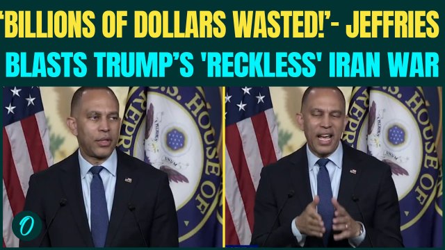 ‘TRUMP SPENDING BILLIONS OF DOLLARS…’: Hakeem Jeffries BLASTS Trump ‘WAR OF CHOICE’ With Iran| VIDEO
