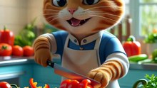 Cat Chef Cooking in Kitchen 😻👨‍🍳  Cute & Funny Cooking Moments 🍳🔥