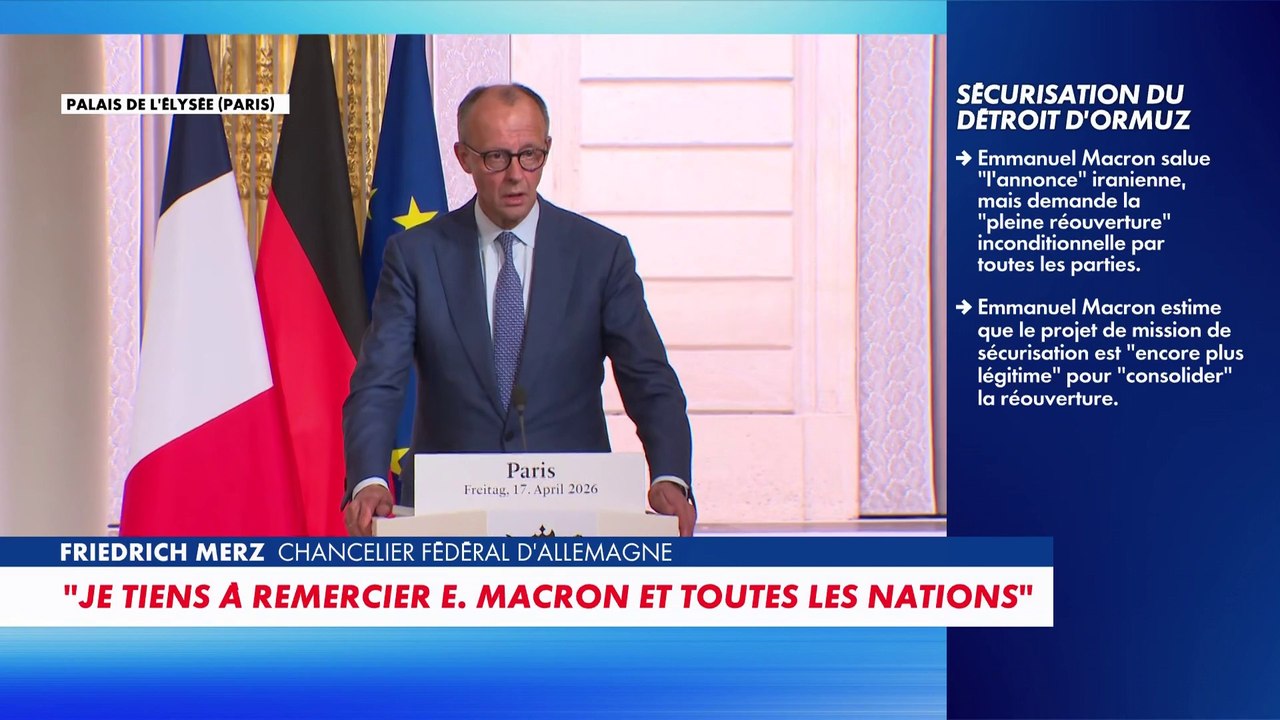 Friedrich Merz : «Nous voulons tous que le Proche-Orient retrouve la paix et la stabilité»