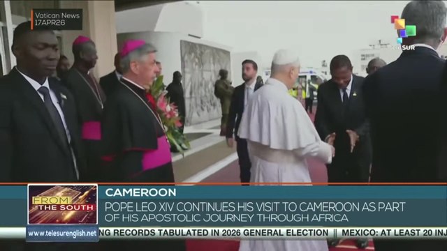 Pope Leo XIV continues his visit to Cameroon