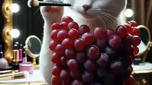 Grape Expectations 😻🍇  The Glamour of Whiskers