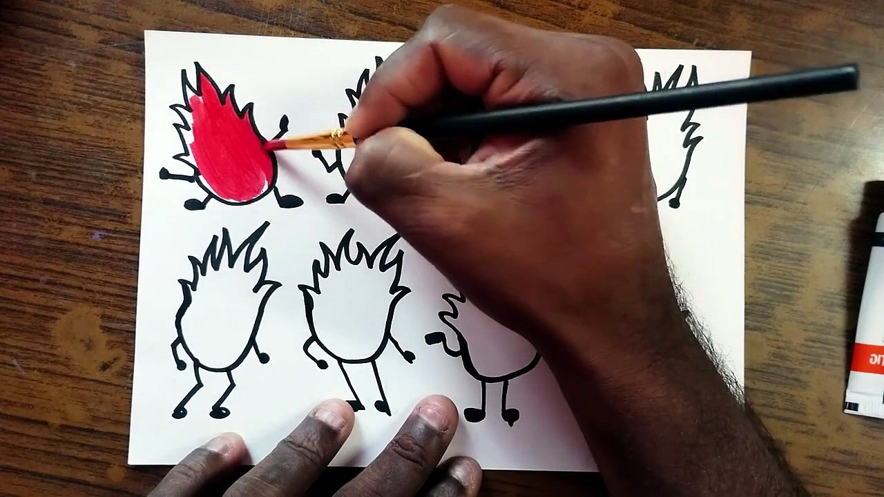 How to Draw Color Emoticons Step by step _ Emoji Coloring Book for Kids