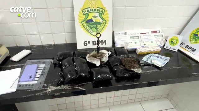RPA Oeste flagra mulher com mais de 3 quilos de haxixe na BR-277