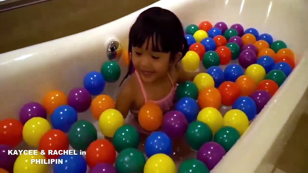 Bad baby Rachel Learns To Swim At The Bathroom. Marina bay pool