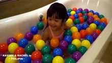 Bad baby Rachel Learns To Swim At The Bathroom. Marina bay pool