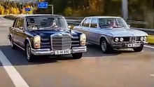 Mercedes S-Class vs BMW 7-series evolution 1936-2024