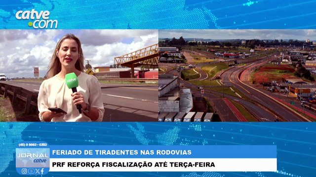 PRF reforça presença nas rodovias federais durante o feriado de Tiradentes