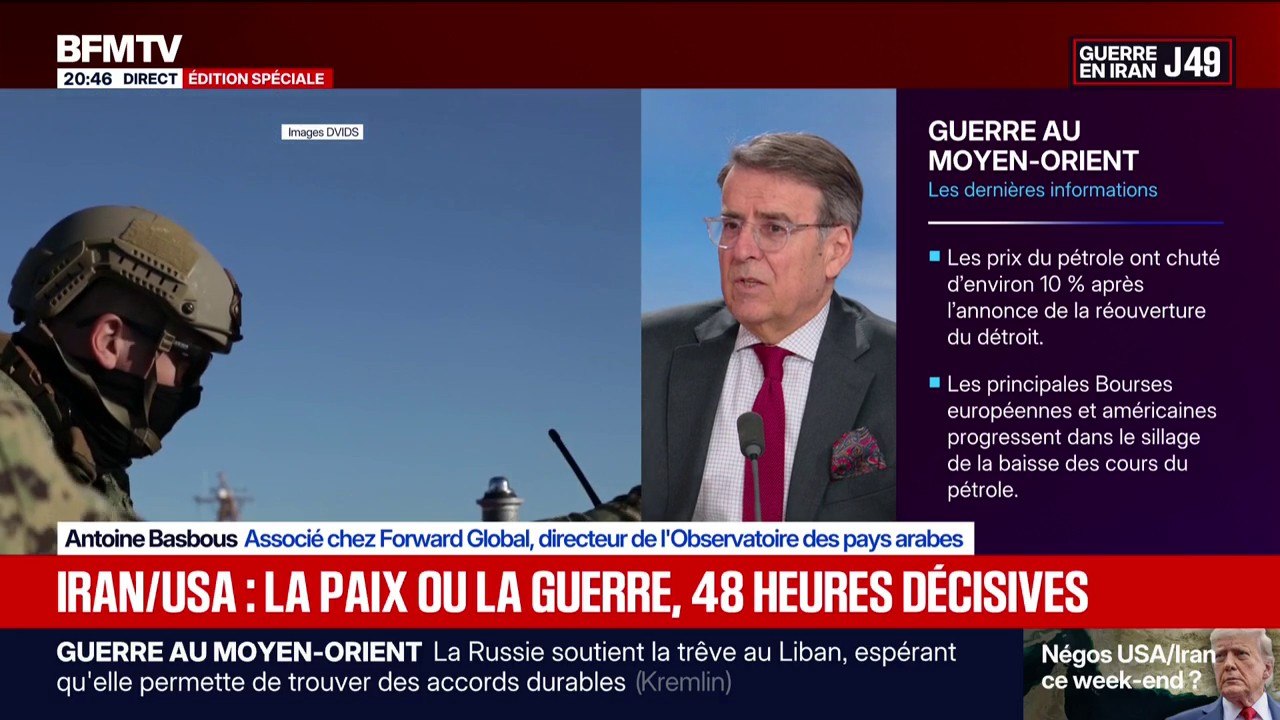 Réouverture du détroit d'Ormuz: “Il y a une dynamique qui est plutôt positive mais il suffit d’un grain de sable dans le désert iranien pour gripper la machine”, note Antoine Basbous, directeur de l’Observatoire des pays arabes