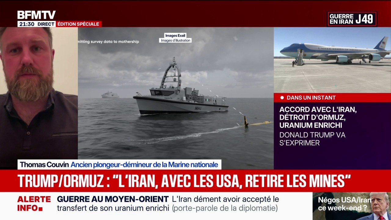 “La France est spécialisée dans le déminage, on a une force d’action très importante et très entraînée pour ce genre d’opération”, reconnaît Thomas Couvin, ancien plongeur-démineur de la Marine nationale
