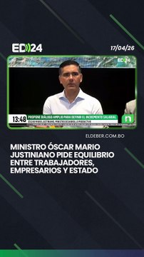 El ministro Óscar Mario Justiniano señaló que los micro y pequeños empresarios deben ser parte de las decisiones sobre salarios, al ser quienes generan empleo.
