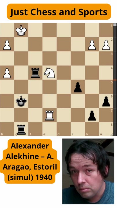 Aragao vence a Alekhine con un jaque a la descubierta (1940)