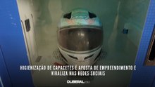 Higienização de capacetes é aposta de empreendimento e viraliza nas redes sociais