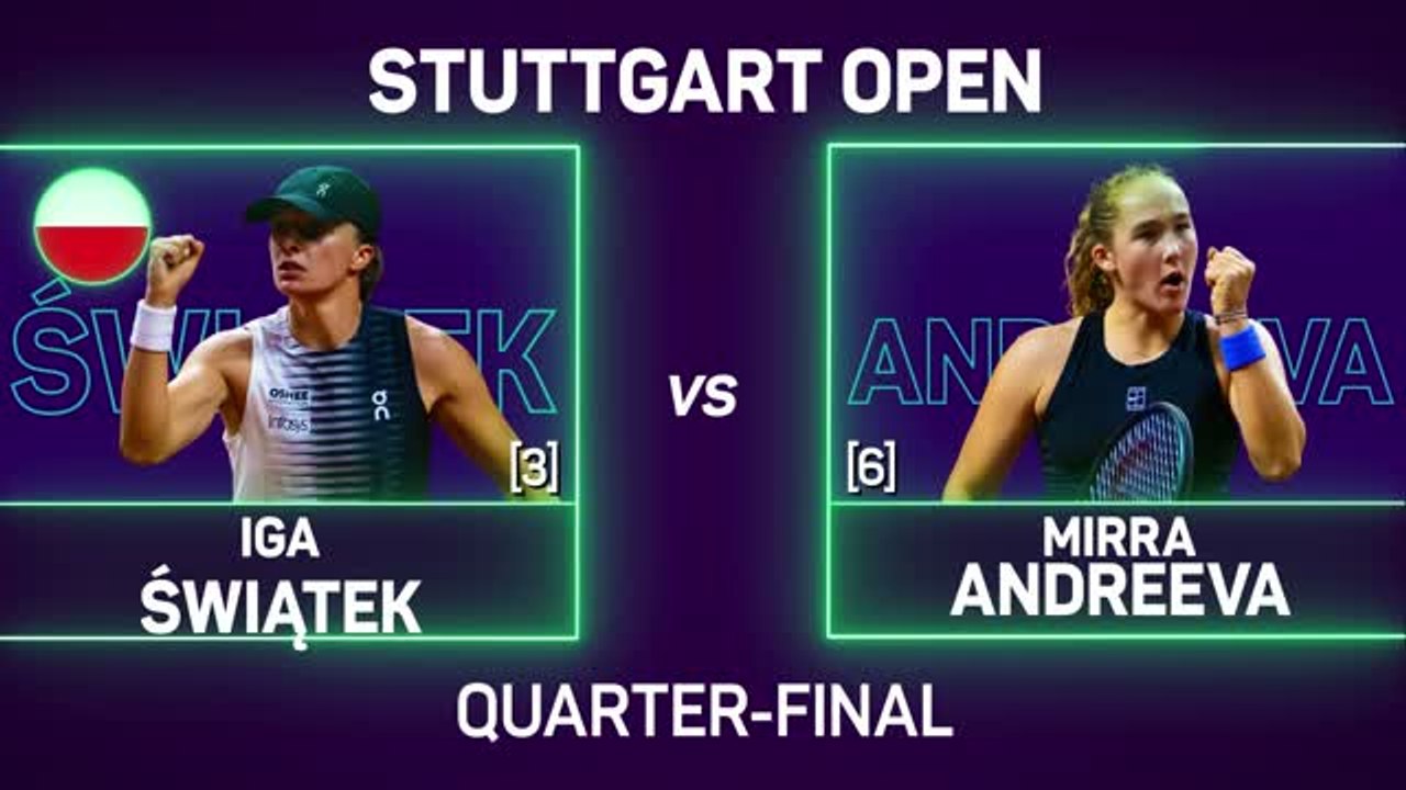 Andreeva stuns Swiatek in Stuttgart