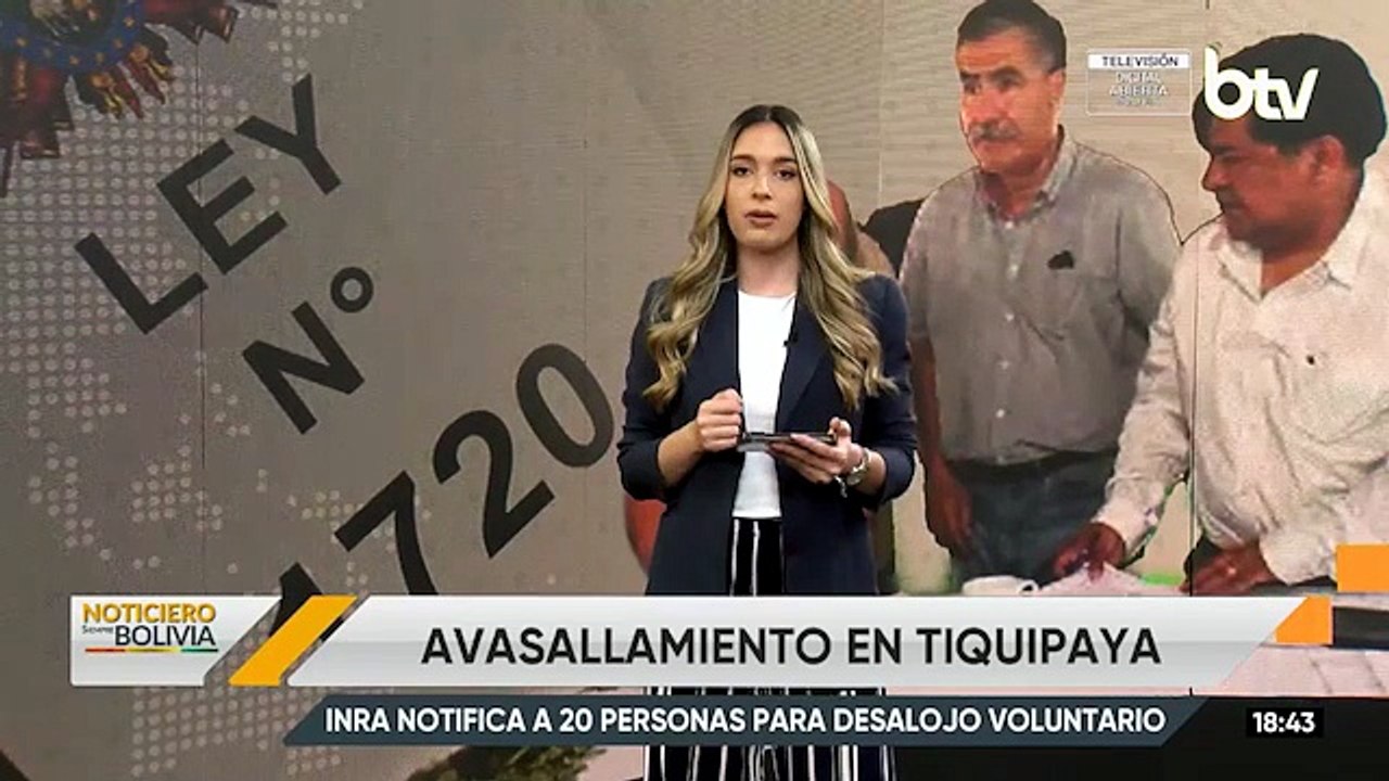 INRA notifica a 20 personas para desalojar predios avasallados en Tiquipaya