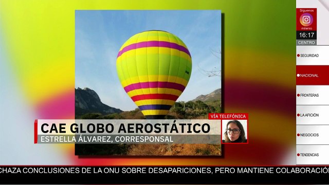 Se desploma globo aerostático donde iba el alcalde de Querétaro y su secretaria de turismo