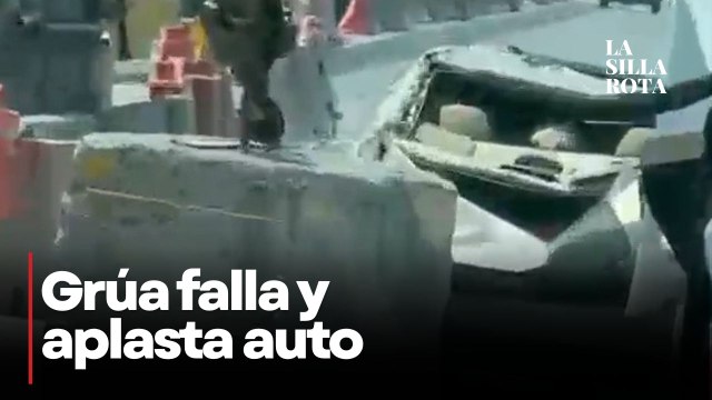Fuerte accidente- grúa colapsa y deja varios lesionados en Apodaca