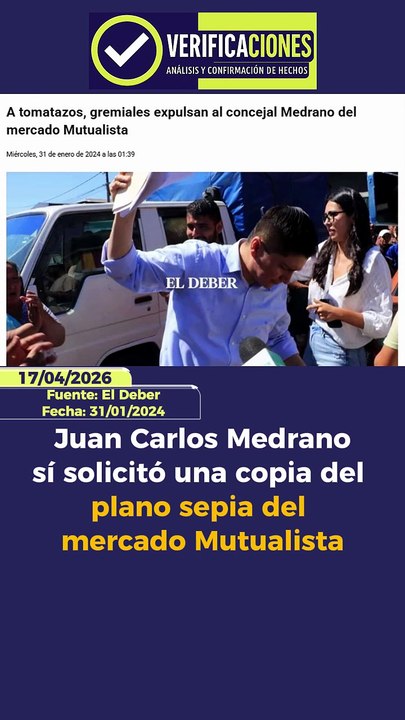 Juan Carlos Medrano sí solicitó una copia del plano sepia del mercado Mutualista