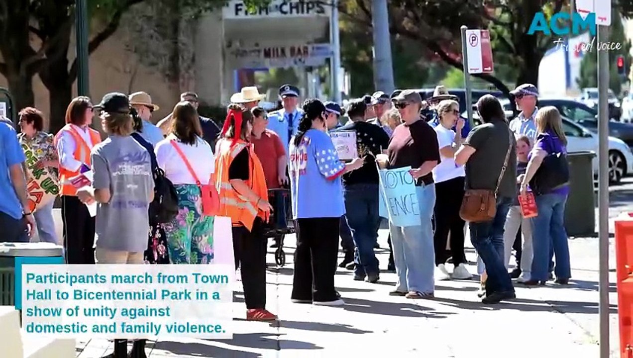 Anti DV march from Town Hall to Bicentennial Park
