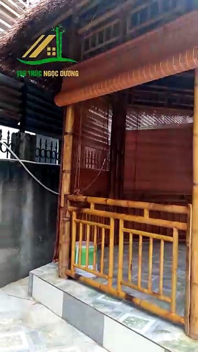 Nhà chòi lục giác bằng tre cho không gian vườn - Tre Trúc Ngọc Dương