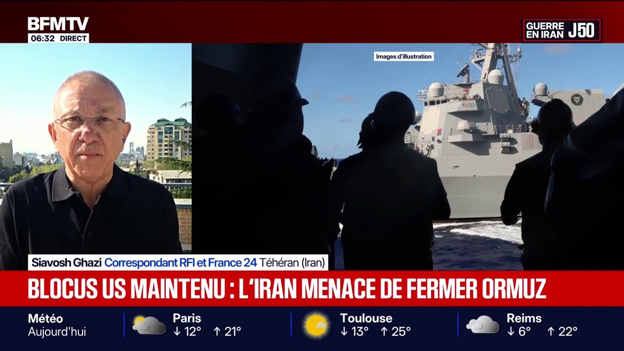 Guerre au Moyen-Orient: l'Iran menace de refermer le détroit d'Ormuz si le blocus américain se poursuit