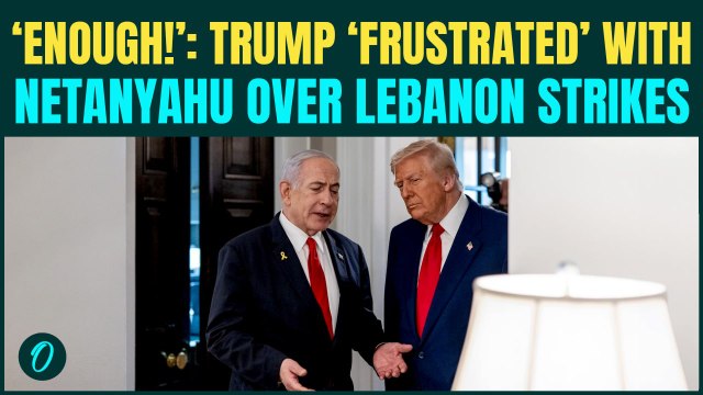 Trump ‘FRUSTRATED’ With Netanyahu Over Iran,Lebanon Strikes; Blasts Israel For Derailing Peace Talks