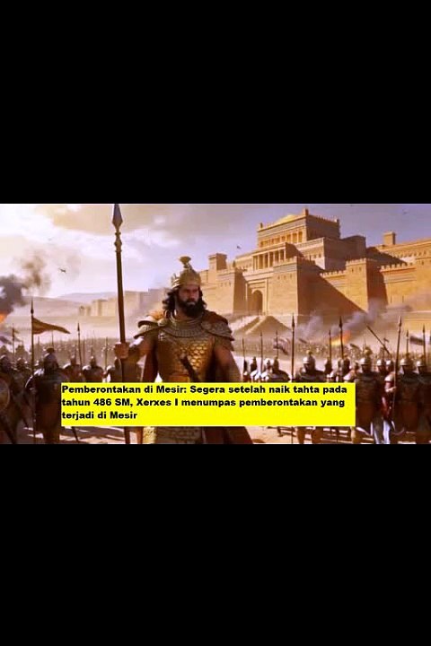 xerxes I Pemberontakan di Mesir