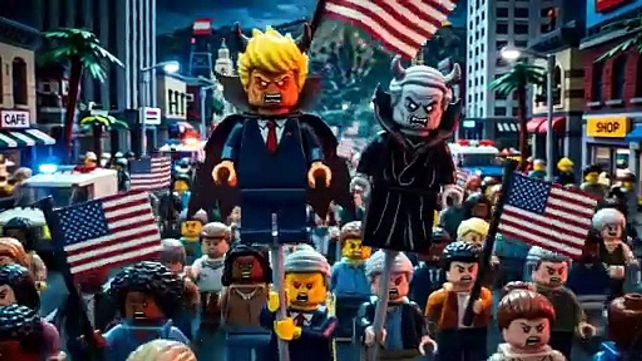Wake Up America! new video from iran @Al_iraan  #iran #lego #usa #unitedstates #war
