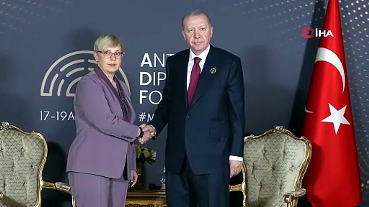 Cumhurbaşkanı Erdoğan, Slovenya Cumhurbaşkanı Musar ile görüştü