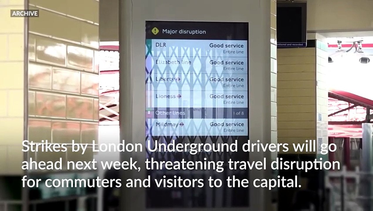 London Underground drivers to go ahead with 24-hour strike