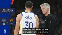 Curry wants Kerr 'happy and excited' amid uncertainty around his future