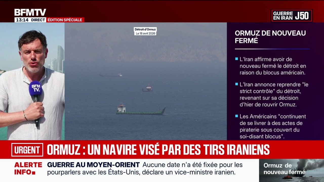 Guerre au Moyen-Orient: un pétrolier visé par des tirs iraniens dans le détroit d'Ormuz