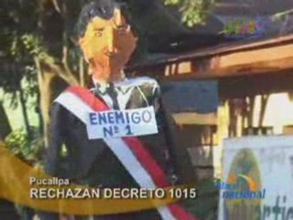 RECHAZAN DECRETO 1015  PUCALLPA