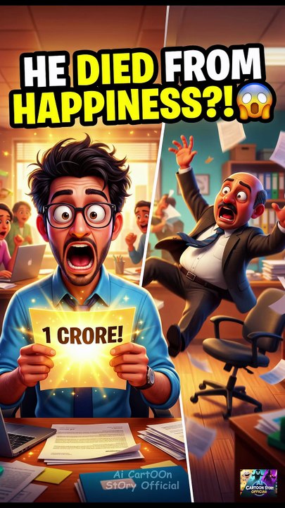 Funny Animation | He Won 1 Crore… But The Manager Couldn’t Handle It 😂 |  #shorts #viral #trending