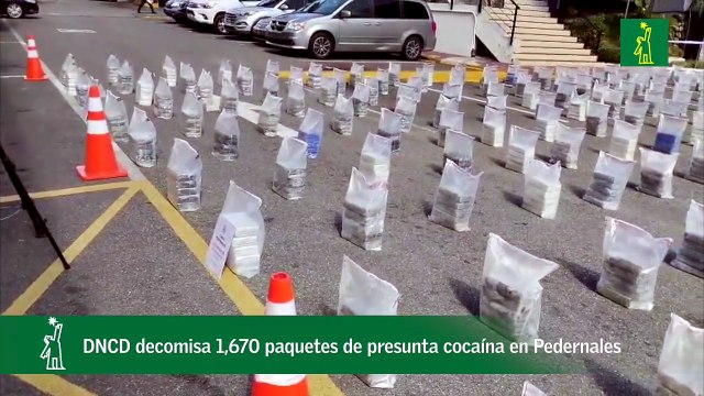 DNCD decomisa 1,670 paquetes presumiblemente de cocaína en Pedernales