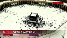 Kabe örtüsü hac sezonu öncesi 3 metre yükseltildi