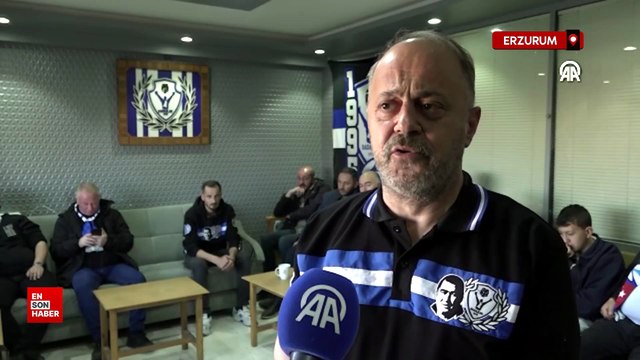 Erzurumspor FK taraftarı kutlama için saatleri sayıyor