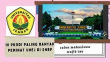 10 Prodi Paling Banyak Peminat Unej di SNBP calon mahasiswa wajib tau