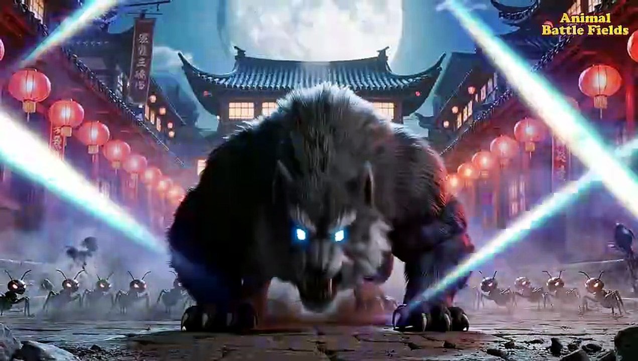 Wolf vs ant Fight