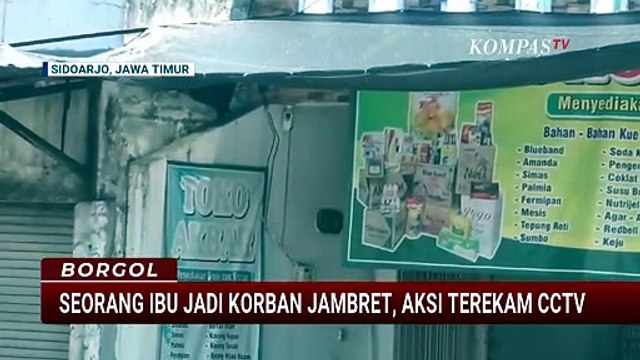 Aksi Penjambretan Terekam CCTV, Korban Terjatuh dan Dilarikan ke Rumah Sakit
