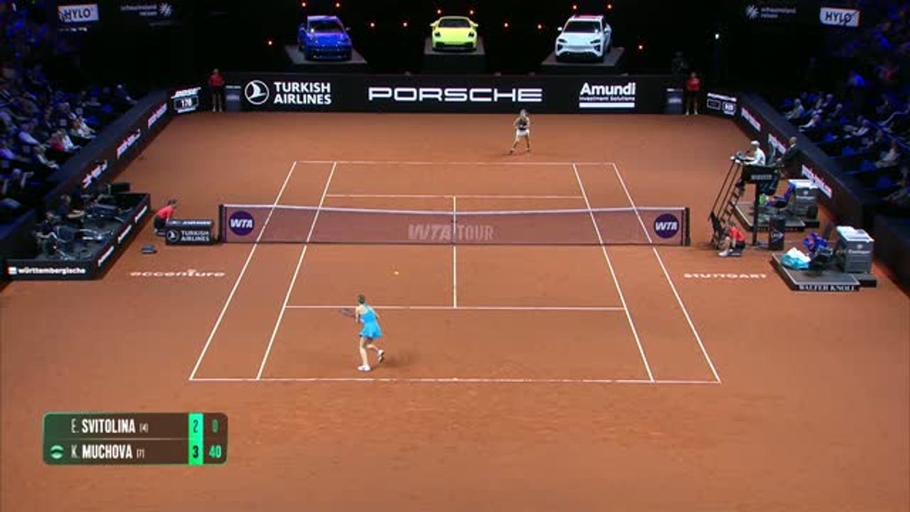 Stuttgart - Muchova bat enfin Svitolina et file en finale